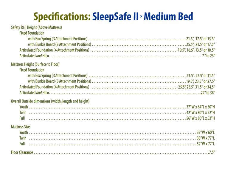SleepSafe II Medium Bed FOR SALE FREE Shipping